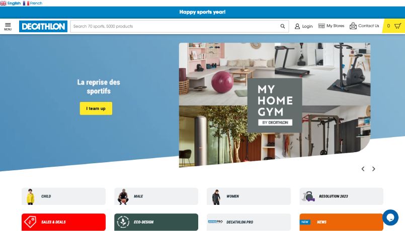 decathlon homepage