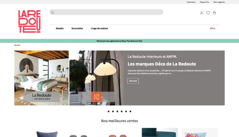 la redoute homepage