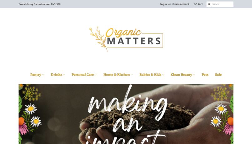 organic matters homepage