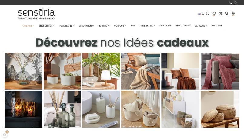 sensoria homepage