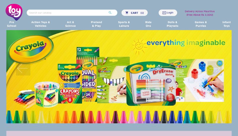 toy-store homepage